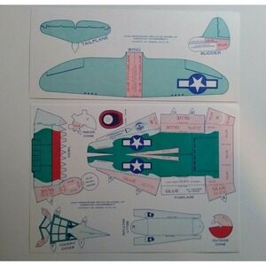 Airplane Toy Plane Jack Armstrong Tru-Flite Model Of American Thunderbolt 1944
